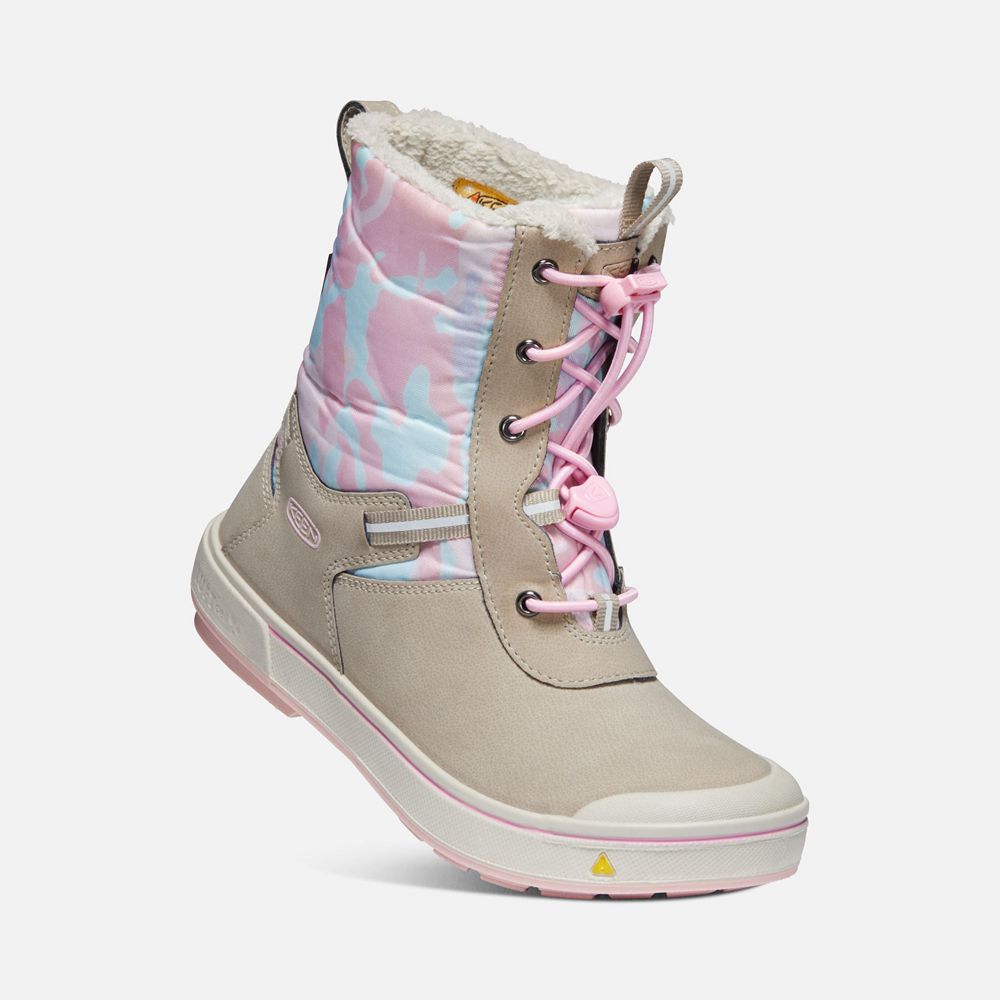 Keen Vinterkängor Barn Beige/Rosa - Kelsa Waterproof - 479680JRU